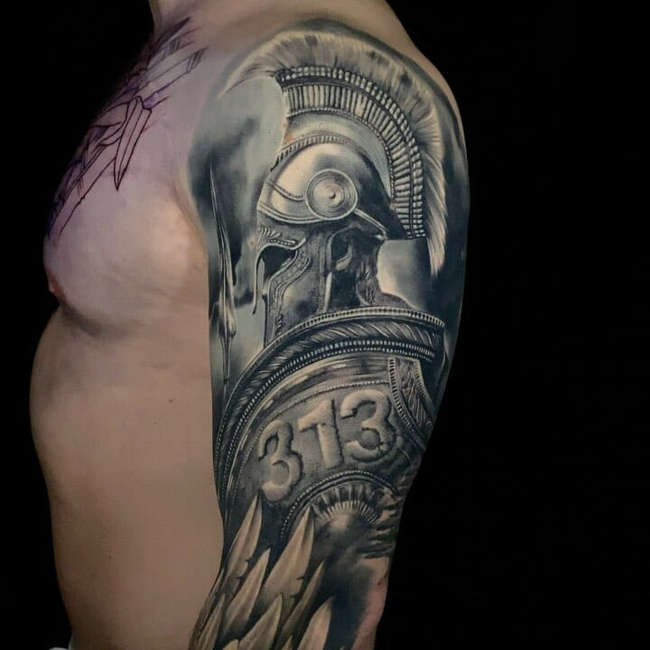 Spartan Soldier Tattoos