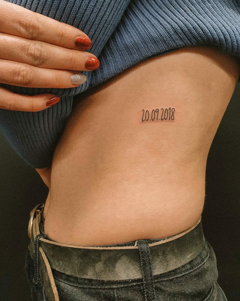 Special Meaning Torso Number Tattoos