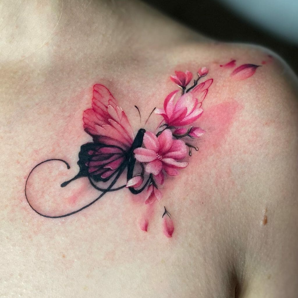 Stunning Floral Butterflies Tattoo ideas
