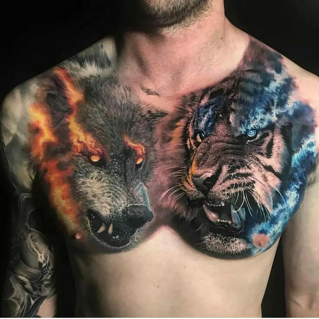 Stunning Wolf Tattoo Design