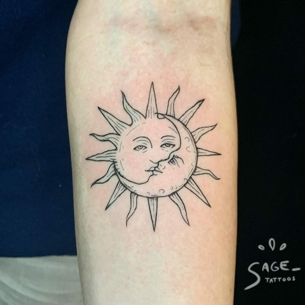 Sun and Moon Tattoo ideas