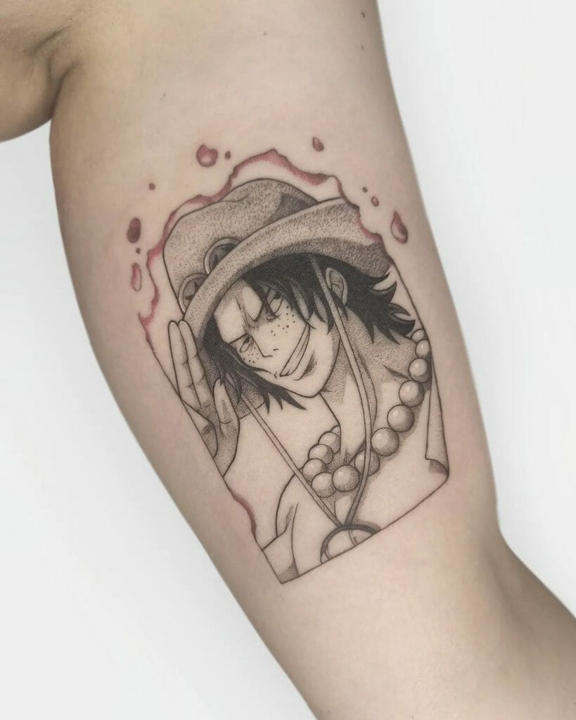 Super Cool Ace Character Tattoo