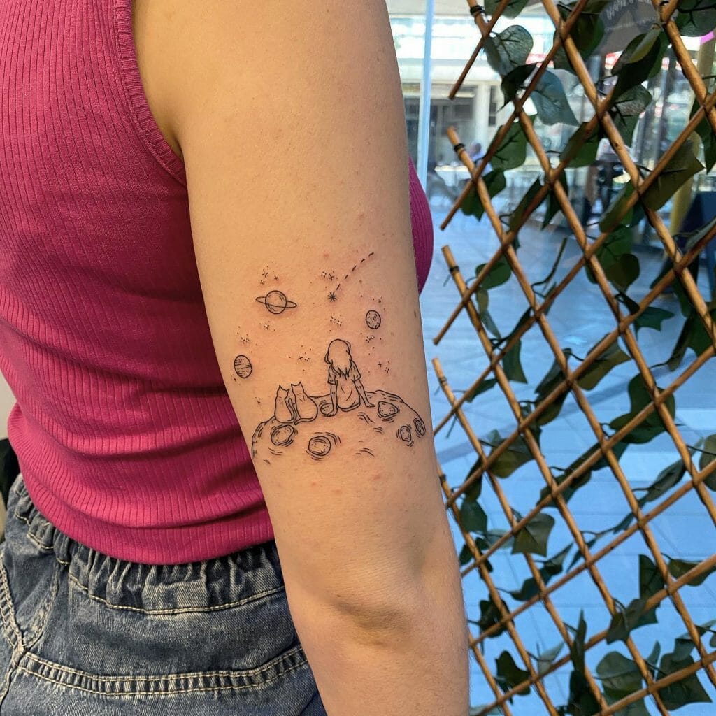 Super-Cute Outline Tattoo