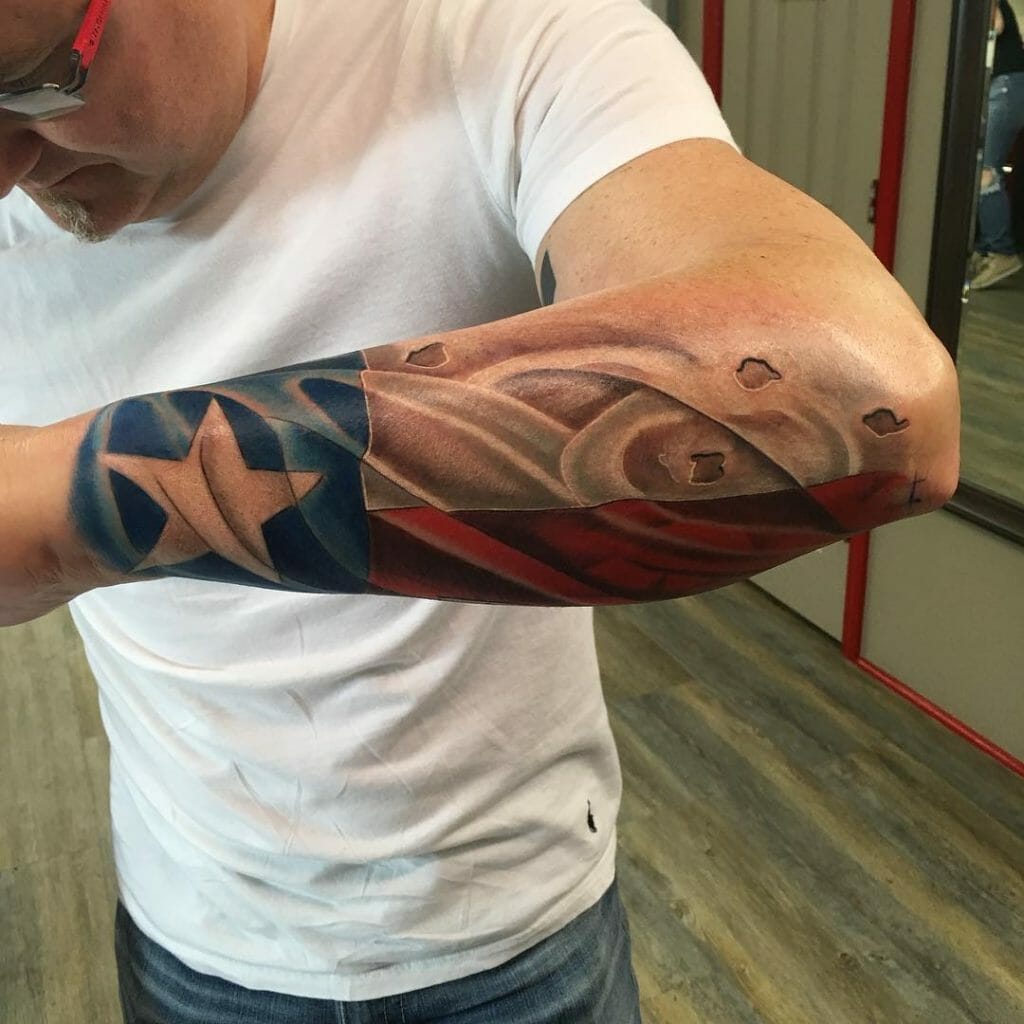 Texas Sleeve Tattoo