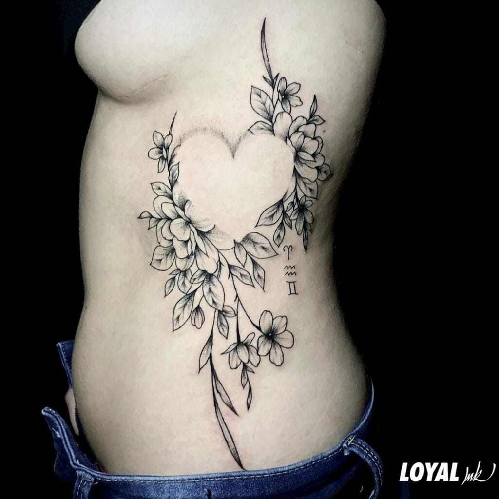 The Beautiful Heart Tattoo Ideas With Flowers And Roses