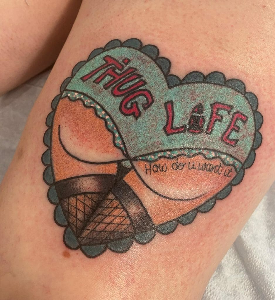 Thug Life Tattoos On Back