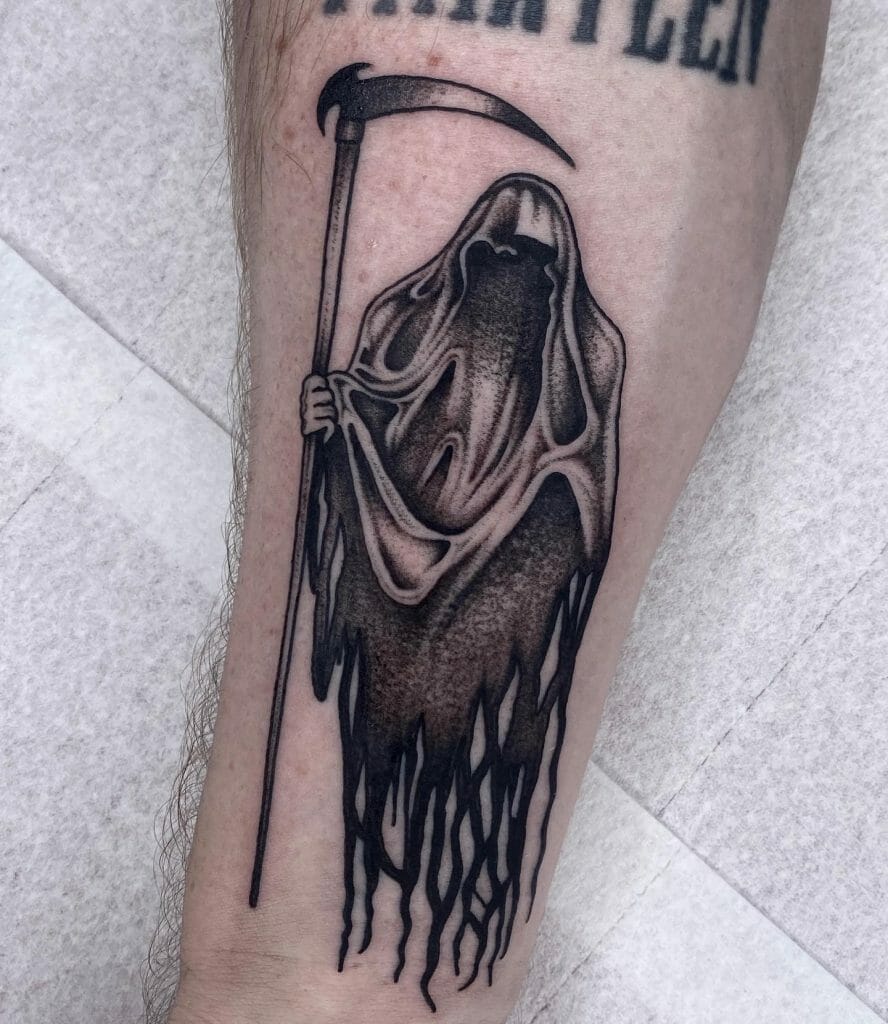 Traditional Grim Reaper Tattoo