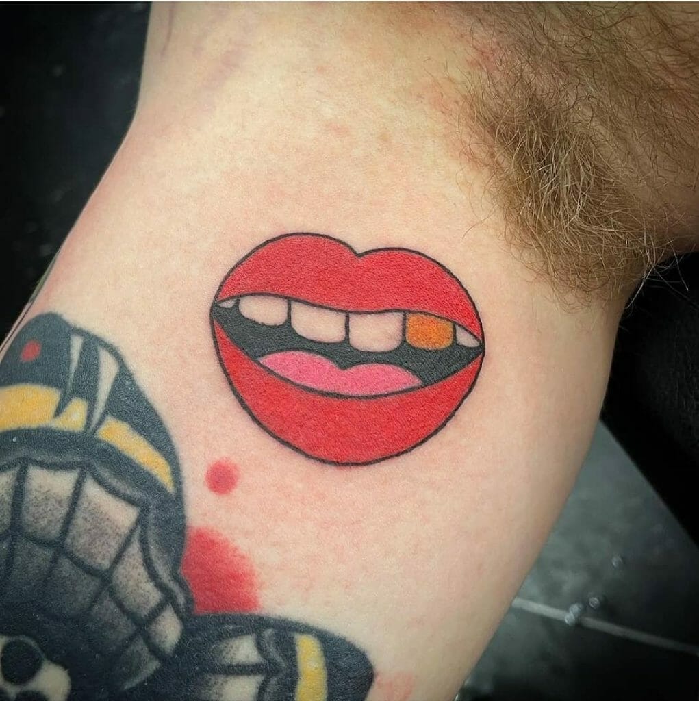 Traditional Lip Tattoo