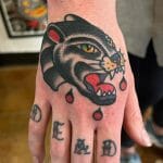 Traditional Panther Head Tattoos