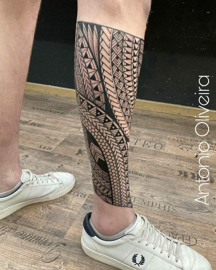Tribal Leg Tattoos For Men