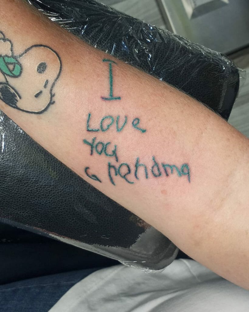 Unique And Meaningful Grandchildren Tattoos For Grandmothers