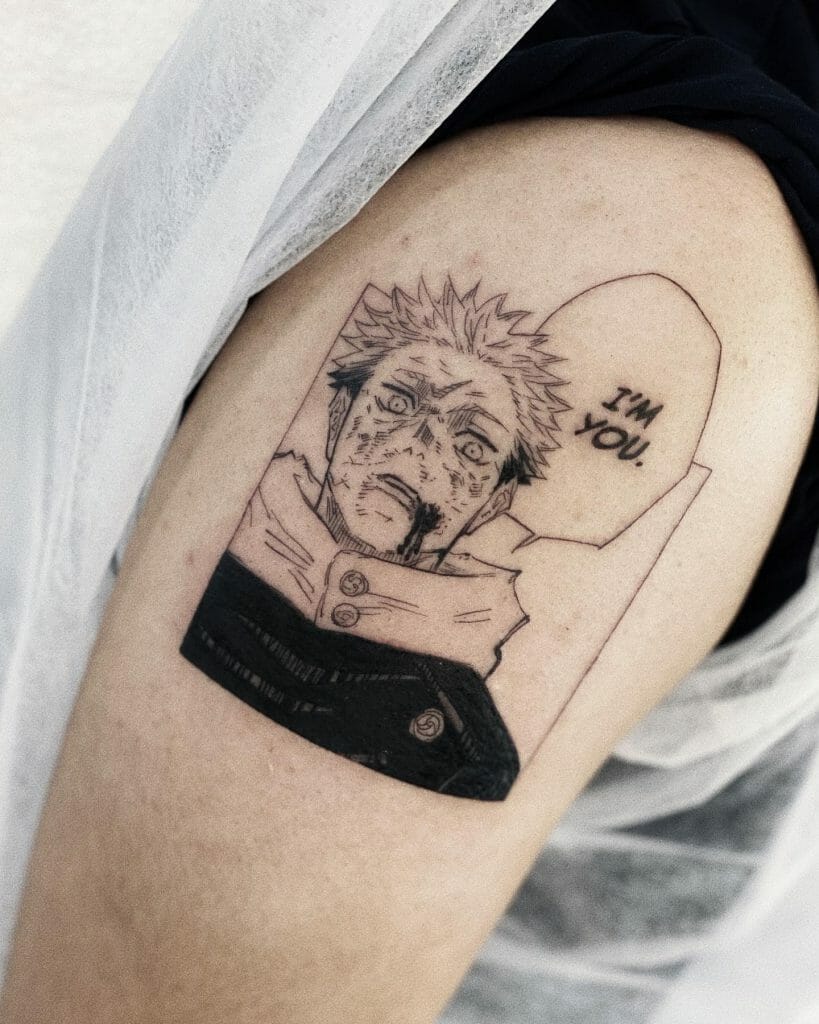 Upper Arm Anime Tattoo Ideas