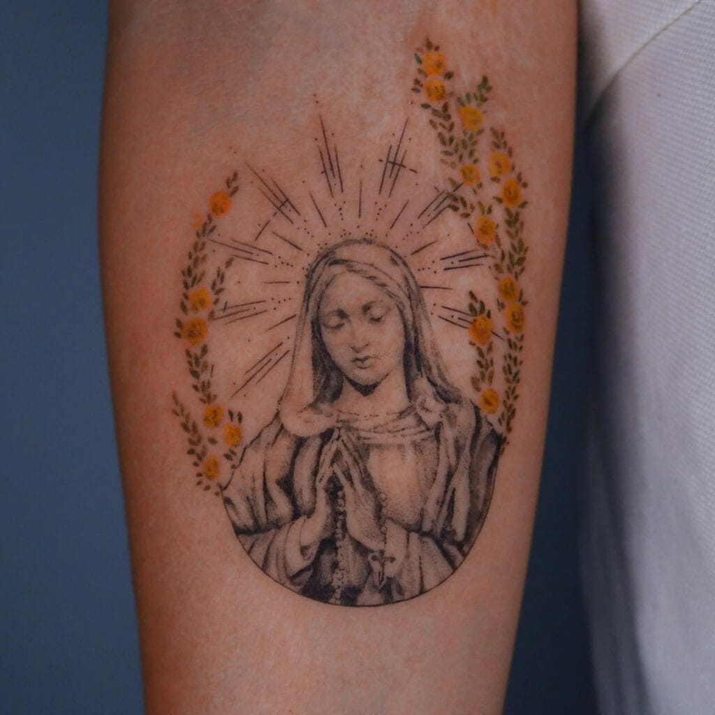 Virgin Mary Tattoos For Cover Up