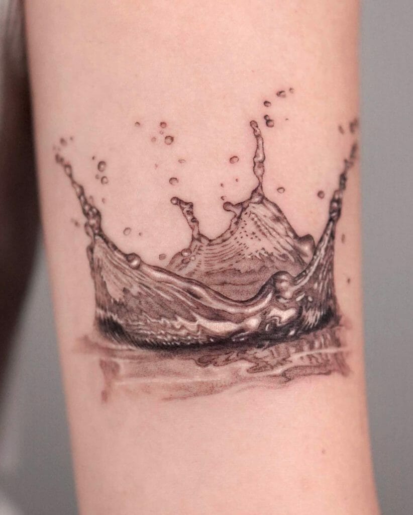 Water Paint Tattoo