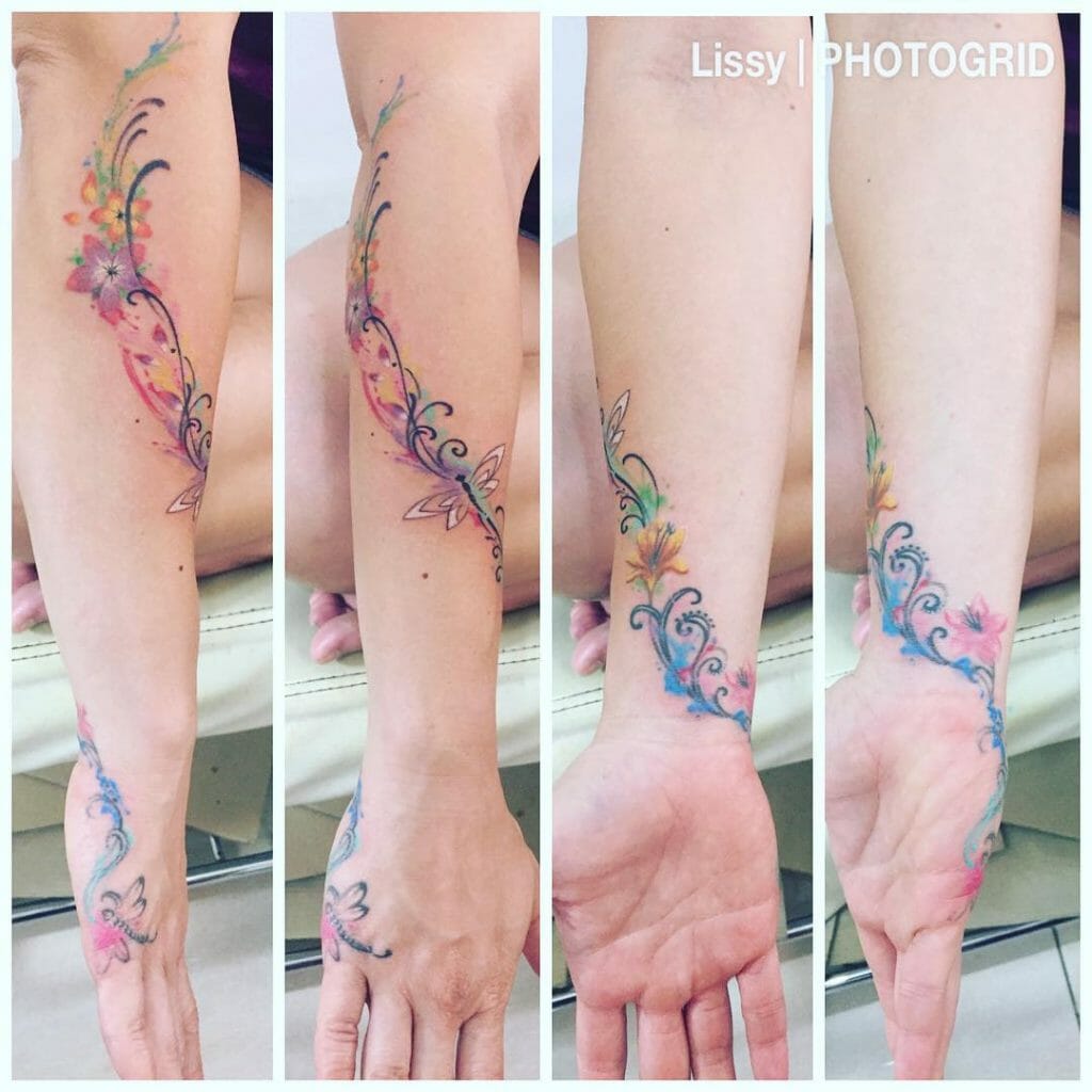 Watercolor Tattoos Drawn In An Artistic Style
