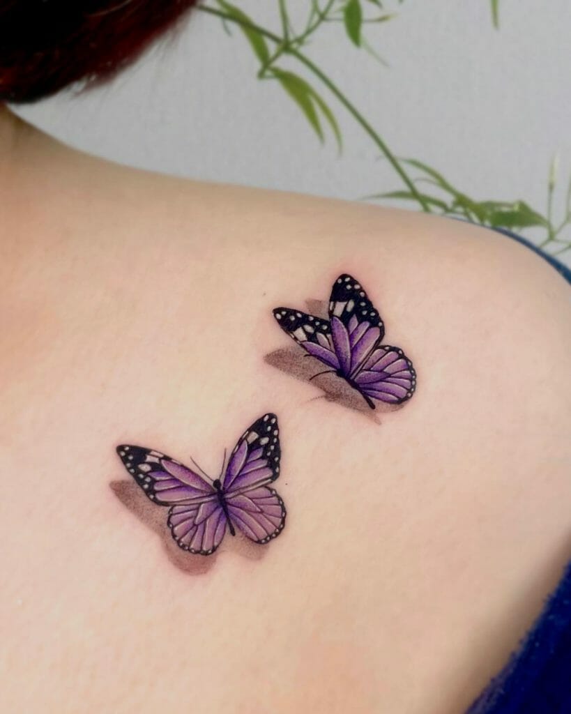 Watercolour Butterfly Tattoo Idea