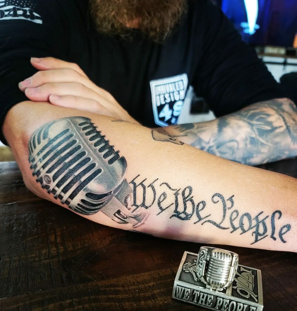 We The People Word Tattoo