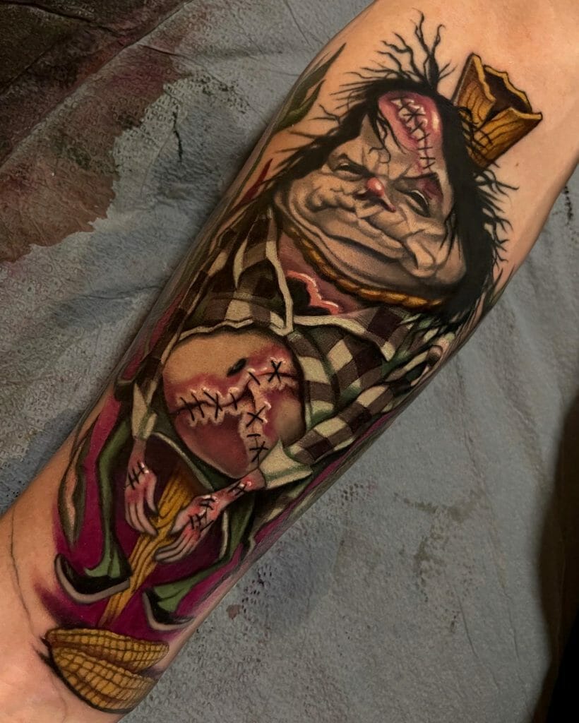 Weird Horror Tattoo Sleeve