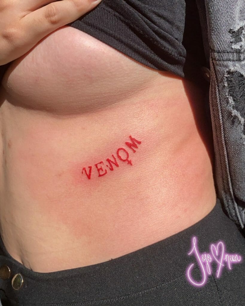 Women Venom Tattoo