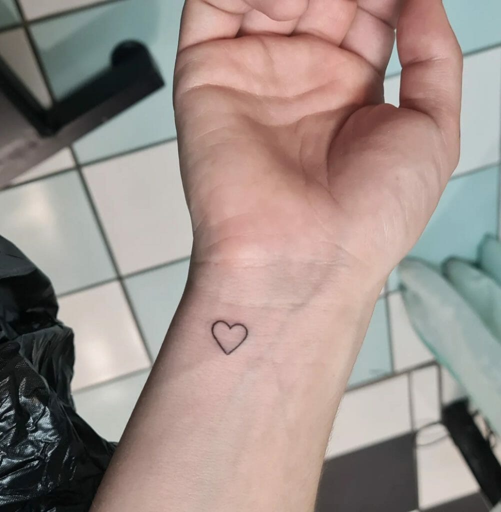 Wrist Small Heart Tattoos