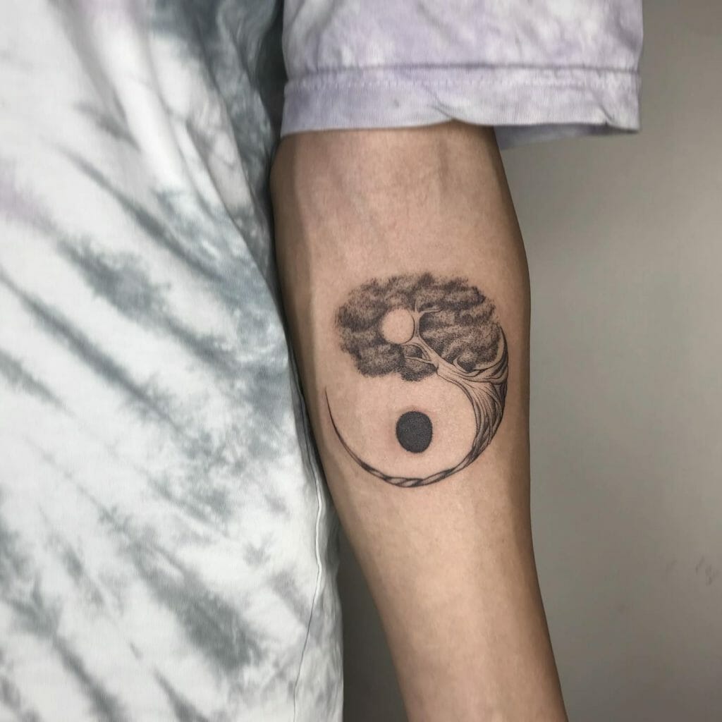 Yin Yang Tree Of Life Tattoo