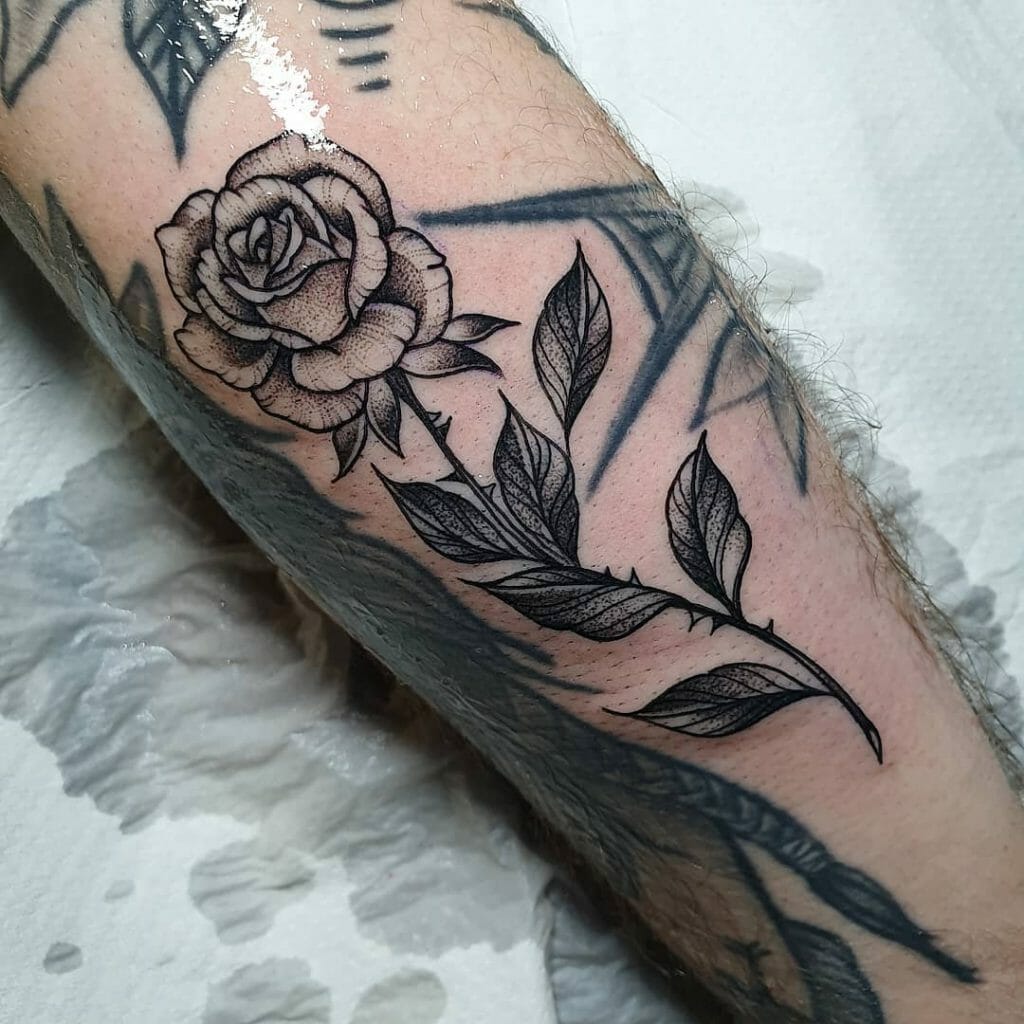 Wrist Designer Rose Tattoo