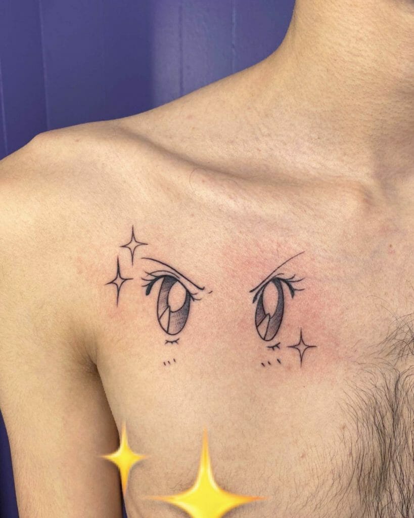Sailor Moon Anime Eyes Tattoo