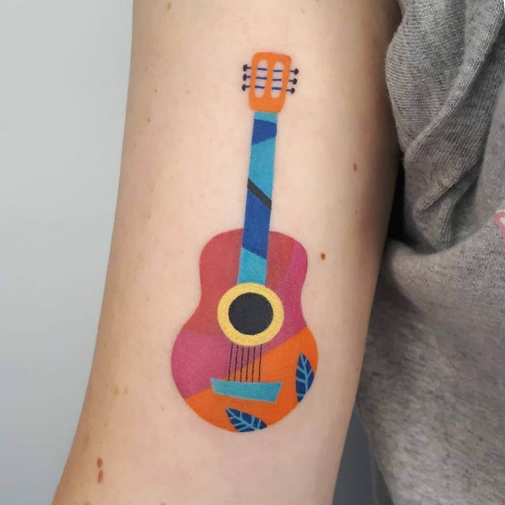 101 Best Simple Guitar Tattoo Designs That Will Blow Your Mind! - Outsons