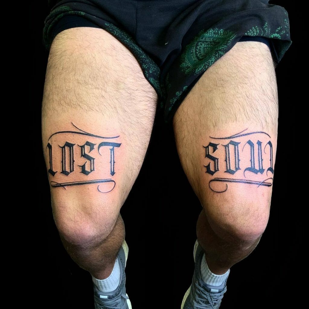Unique Bold Letter Tattoo