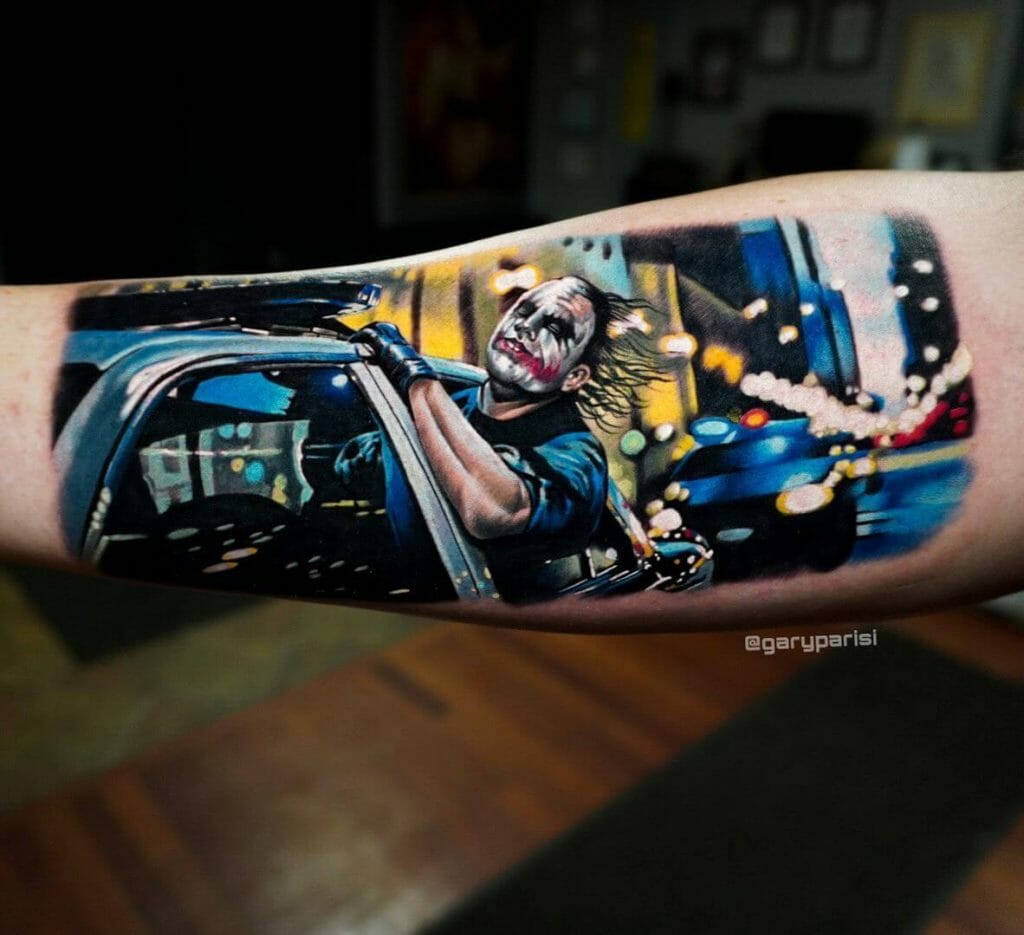 Heath Ledger Joker Tattoo
