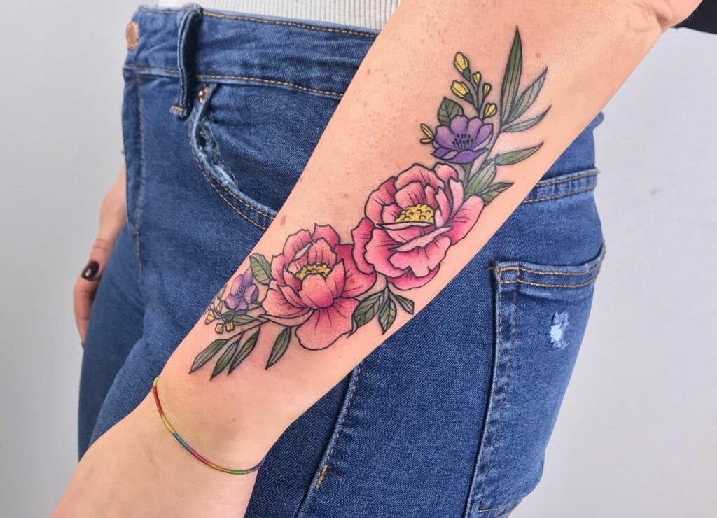 Arm flower Tattoo