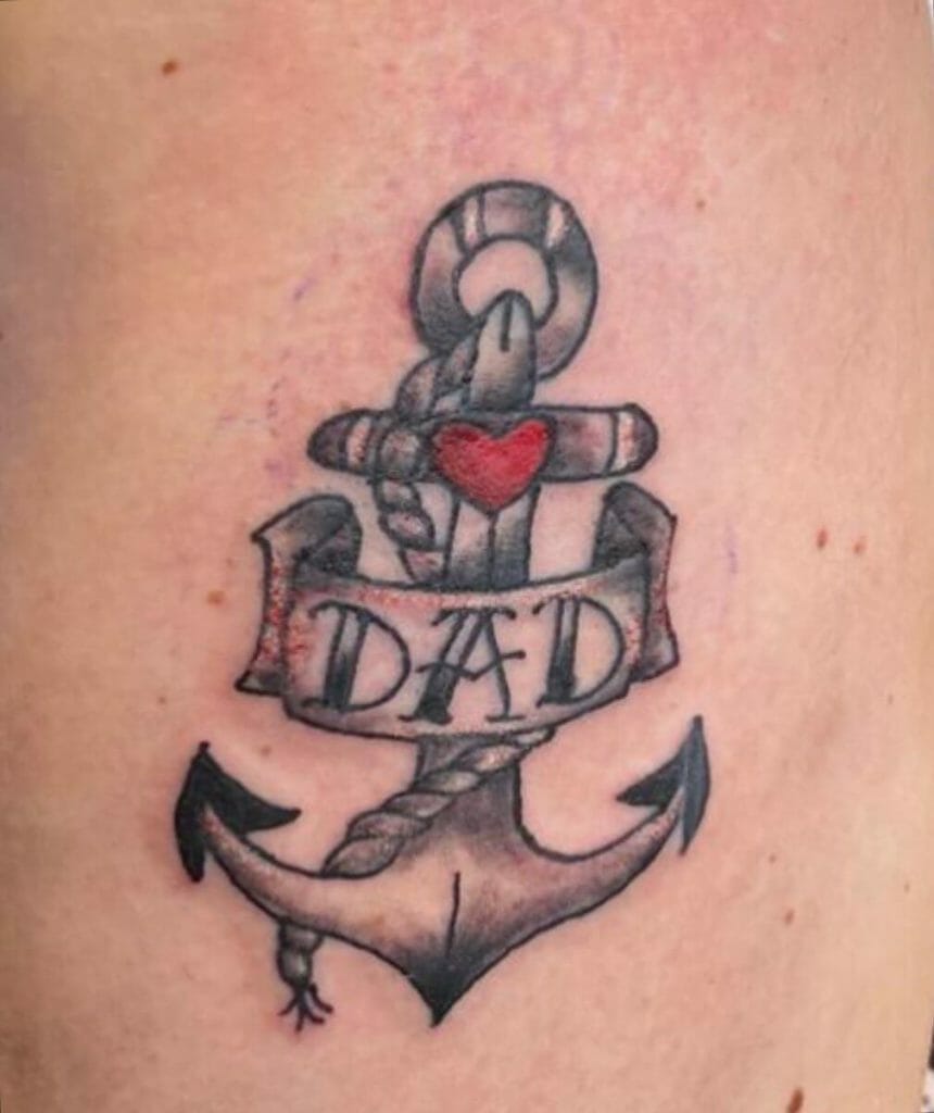Sad In Memory Tattoos For Fathers