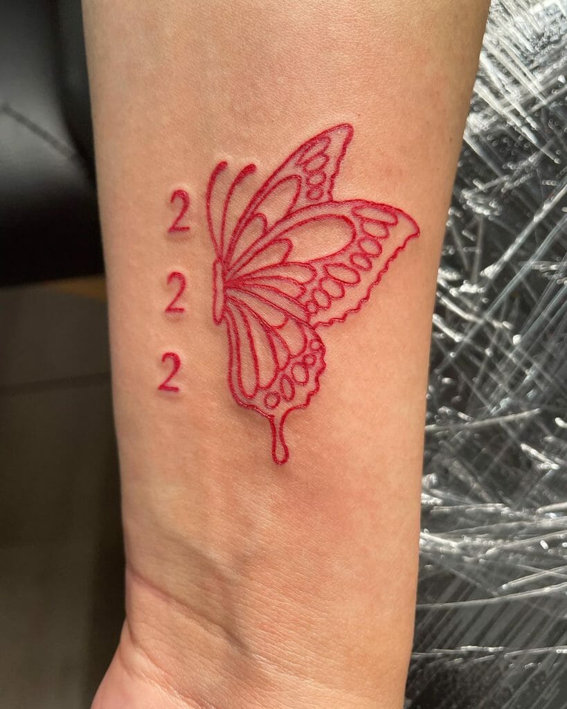 222 Butterfly Tattoo