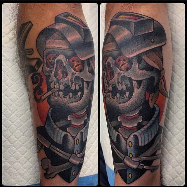 Skull Welding Tattoo Ideas