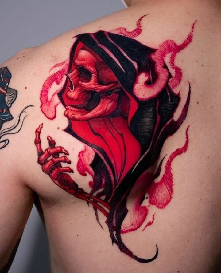 Horrific Reaper Tattoo