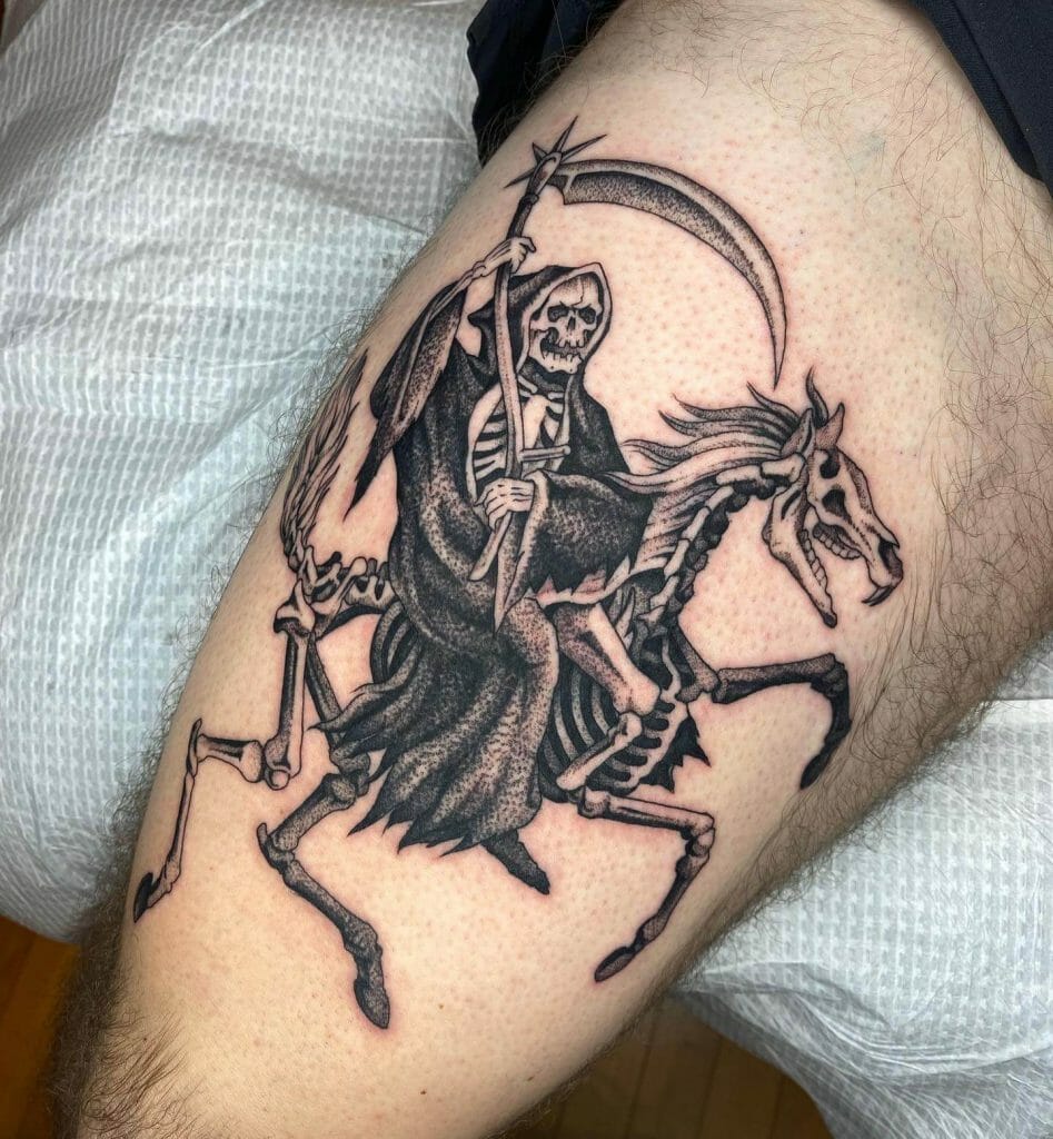 Simple Grim Reaper Tattoo