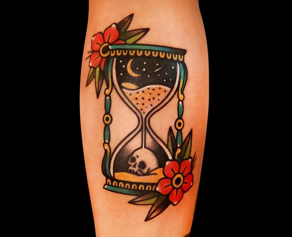 The Night In The Desert Hourglass Tattoo