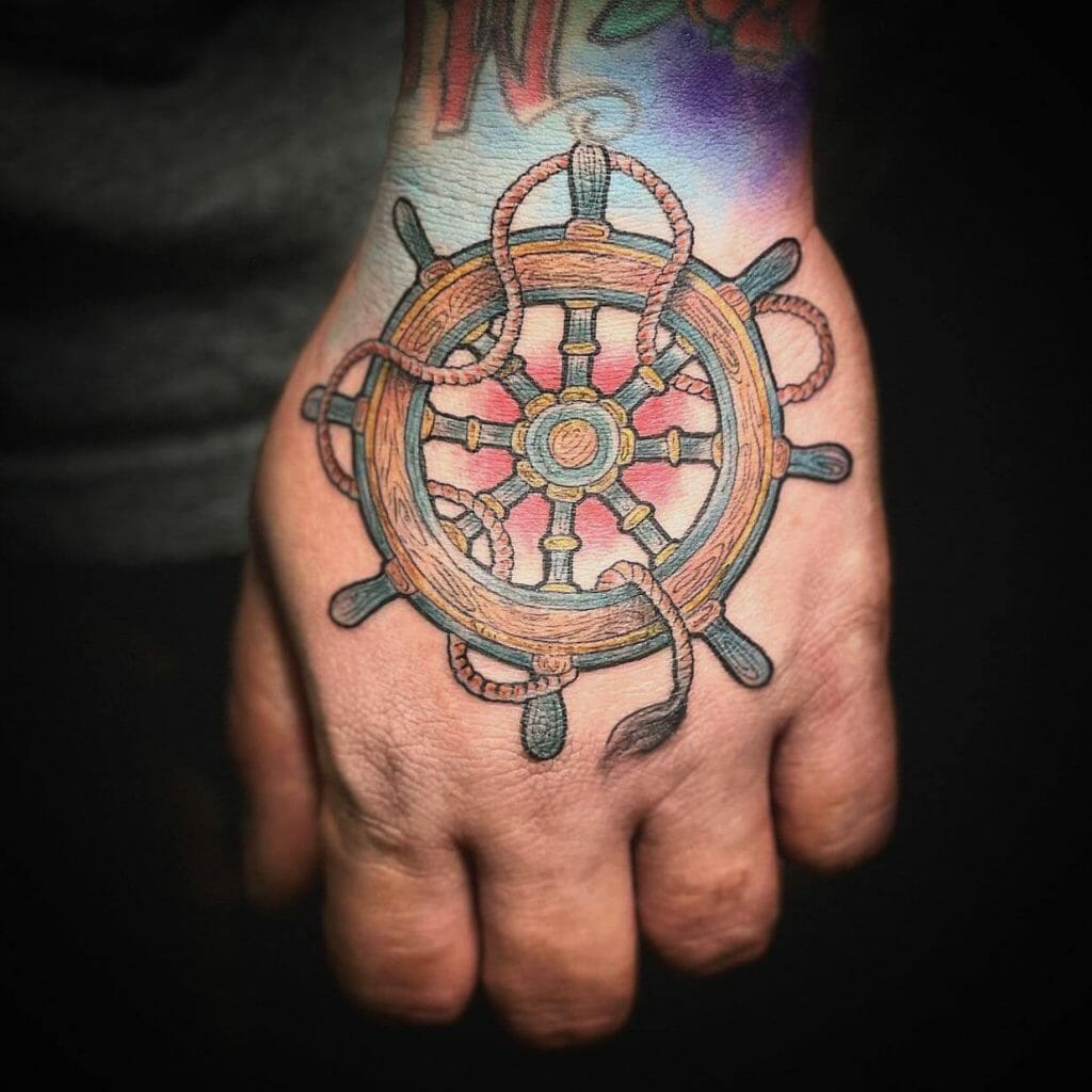 Wheel Tattoo For Victory