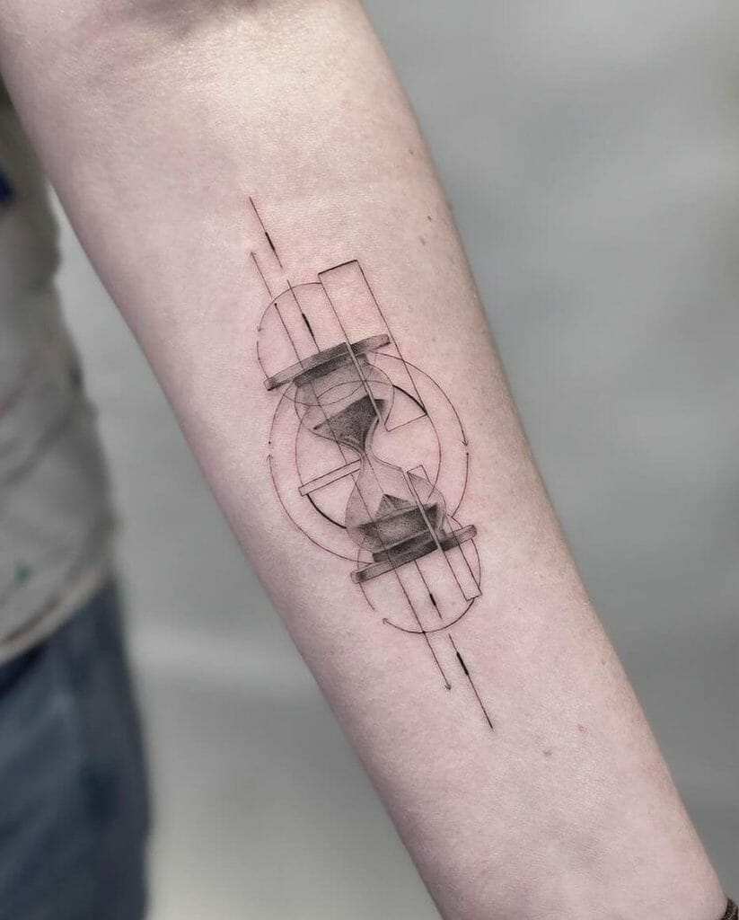 The Geometric Hourglass Tattoo