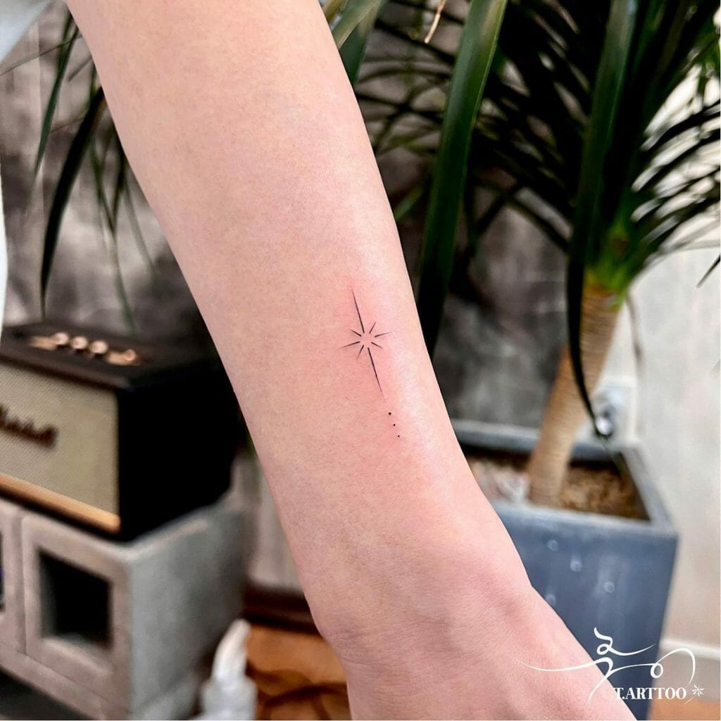 Star Tattoo Above The Wrist