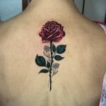 Spine Rose Tattoo