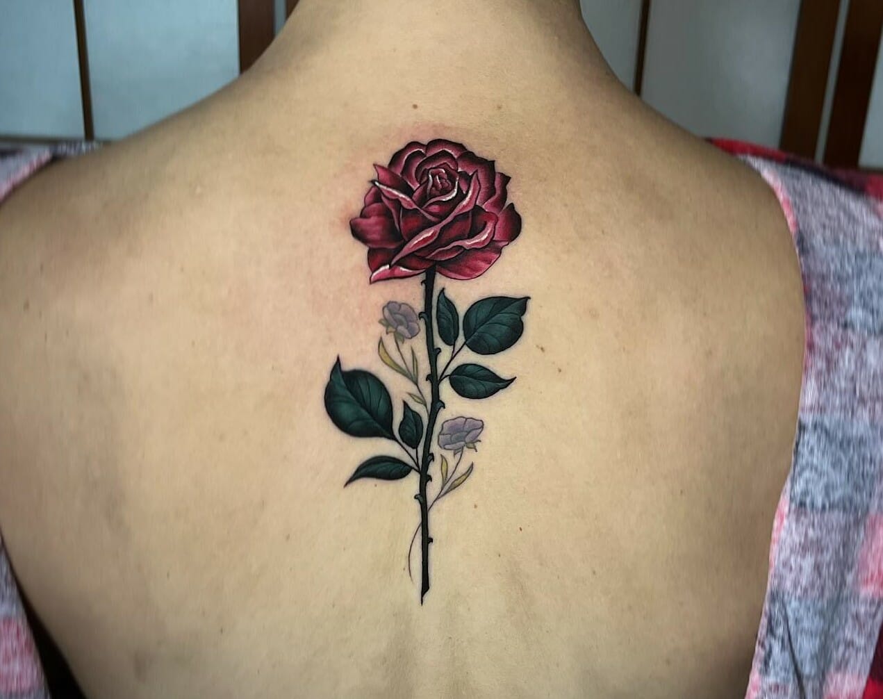 Rose Tattoo Going Up Spine | TikTok