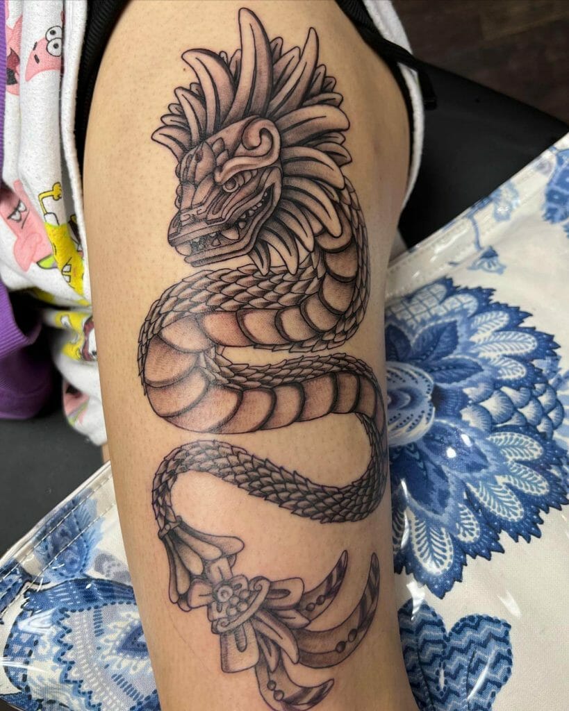 Aztec Serpent Tattoo