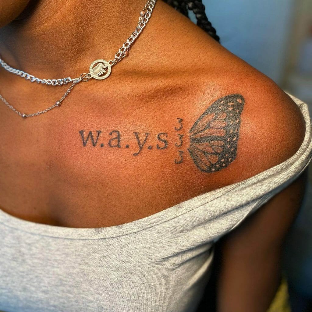  Simple And Elegant Butterfly Medium Tattoo