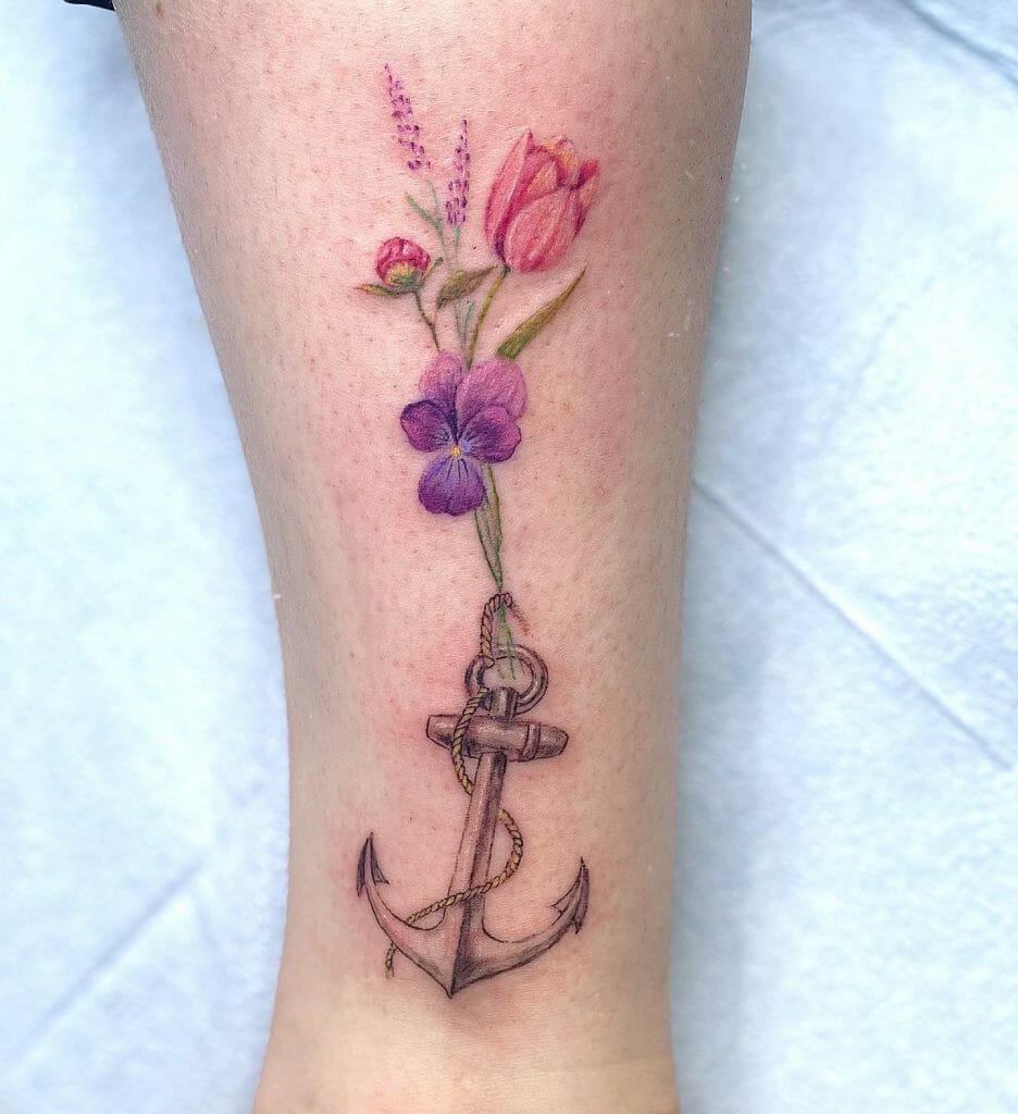 Delicate Anchor Tattoo