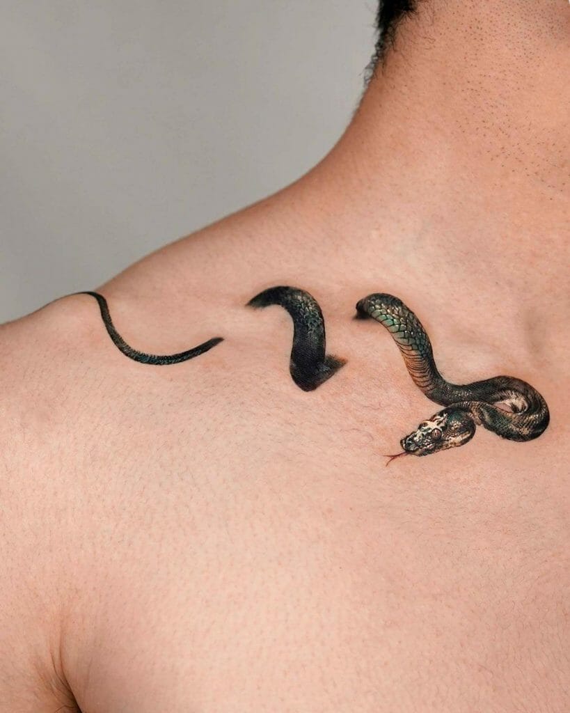 Realistic Snake Tattoo