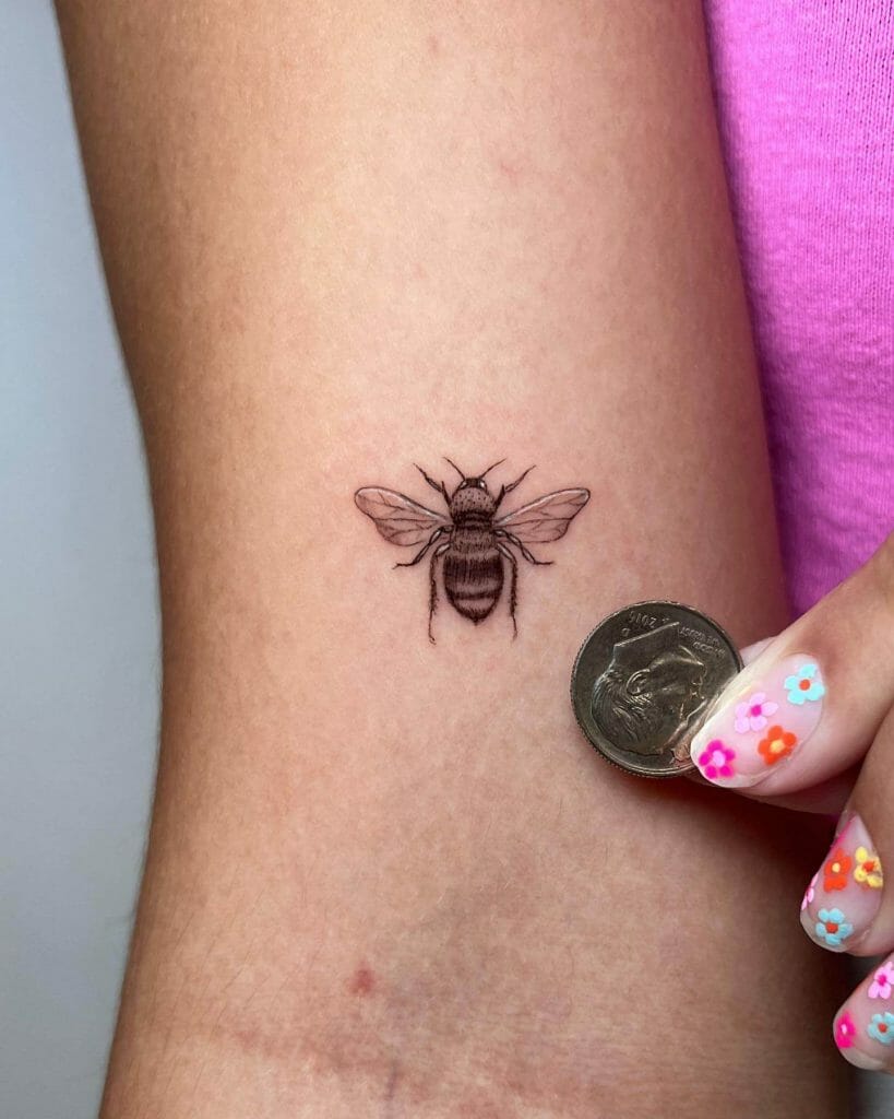 Honeybee Micro Tattoo