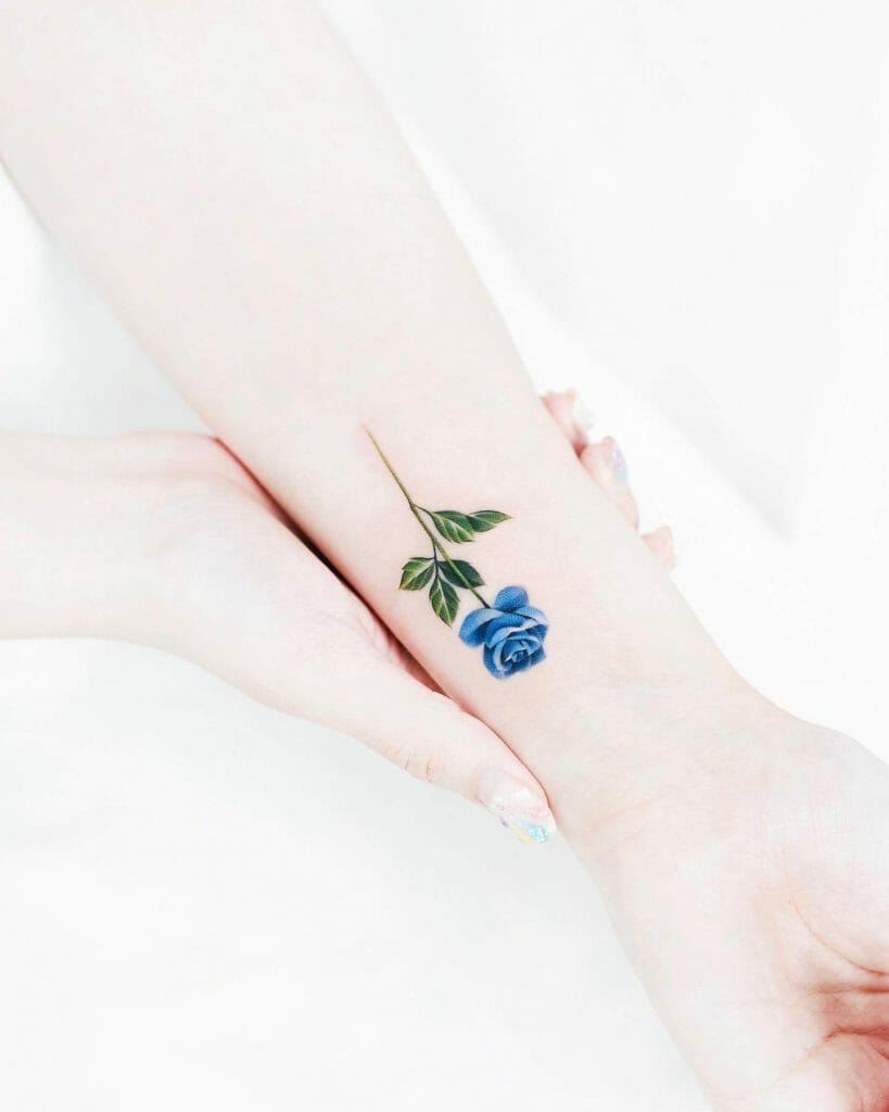 Wrist Cool Rose Tattoo