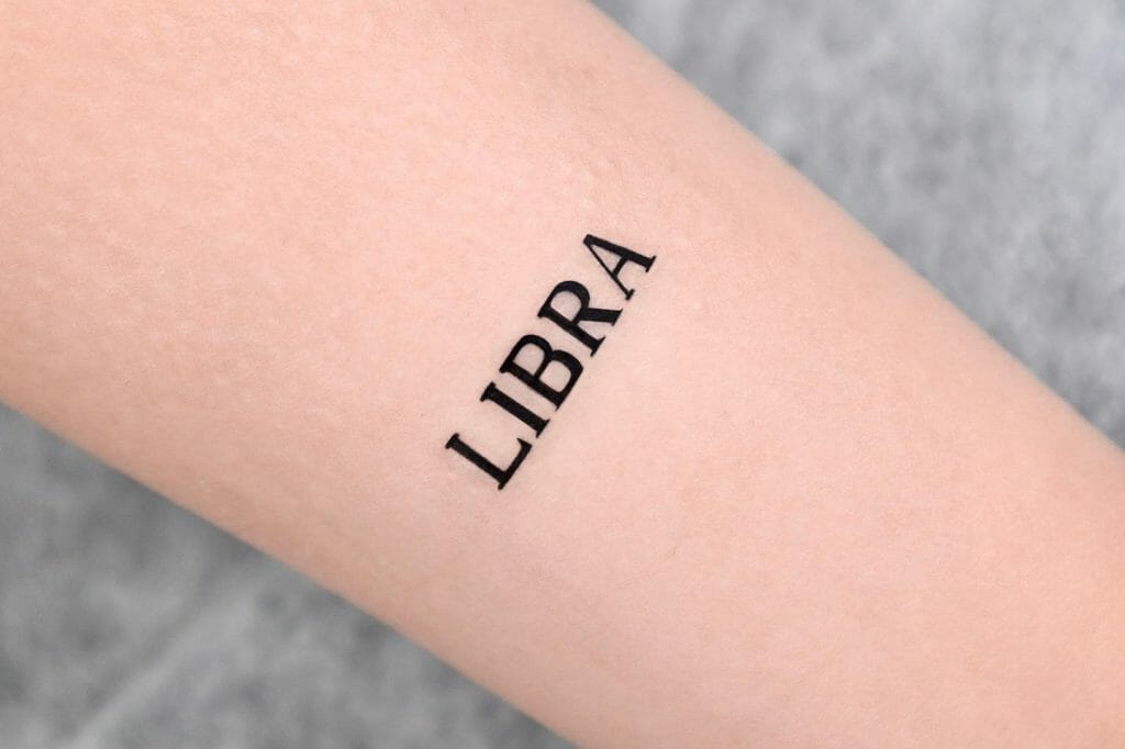 Simple Bold Letter Tattoo