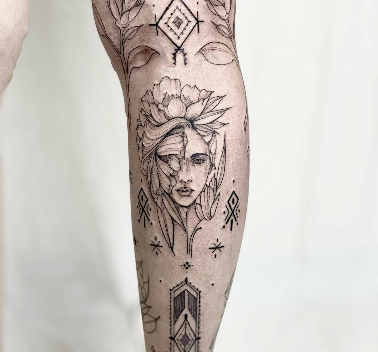Leg sleeve tattoo by  BoyeTattoo  rBesttattoos